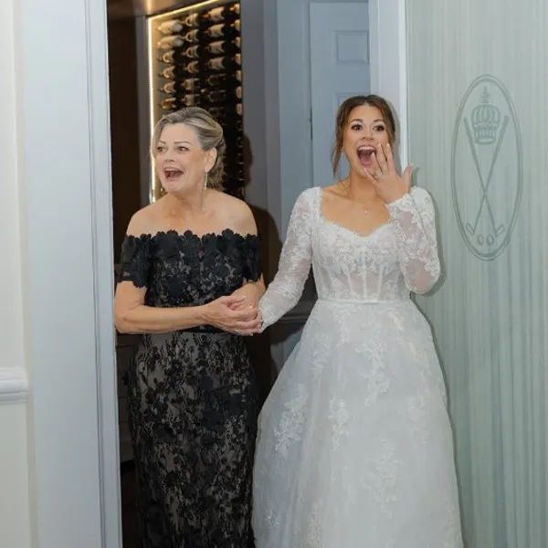 Hurricane Plan B: a bride and her mother see the new reception space