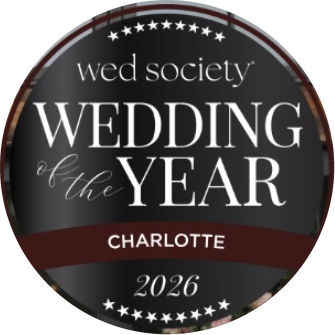 Wed Society Charlotte 2026 Wedding of the Year badge